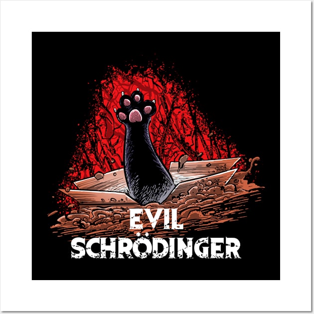 Evil Schrödinger Wall Art by Zascanauta